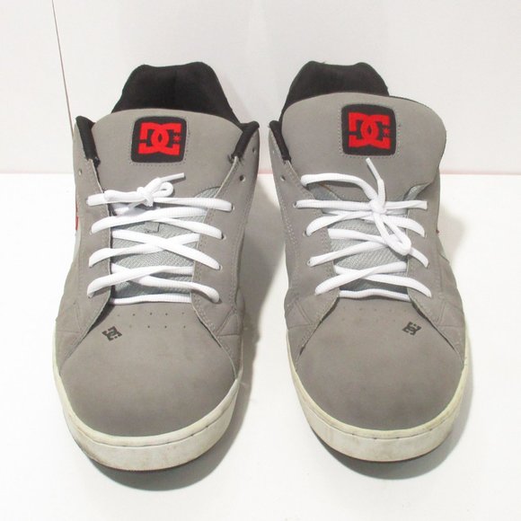 DC Net 302361 Mens Gray Leather Skate Inspired Sneakers Shoes Size 15 - Picture 6 of 14